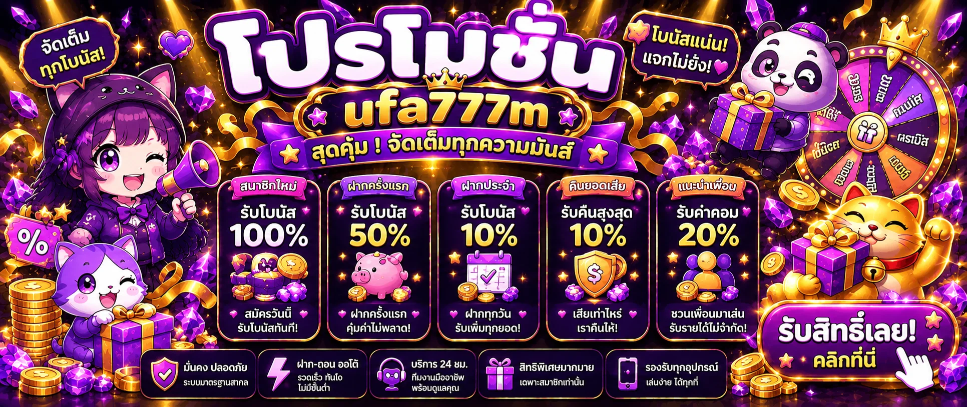 โปรโมชั่น ufa777m ภาพแนะนำบริการ